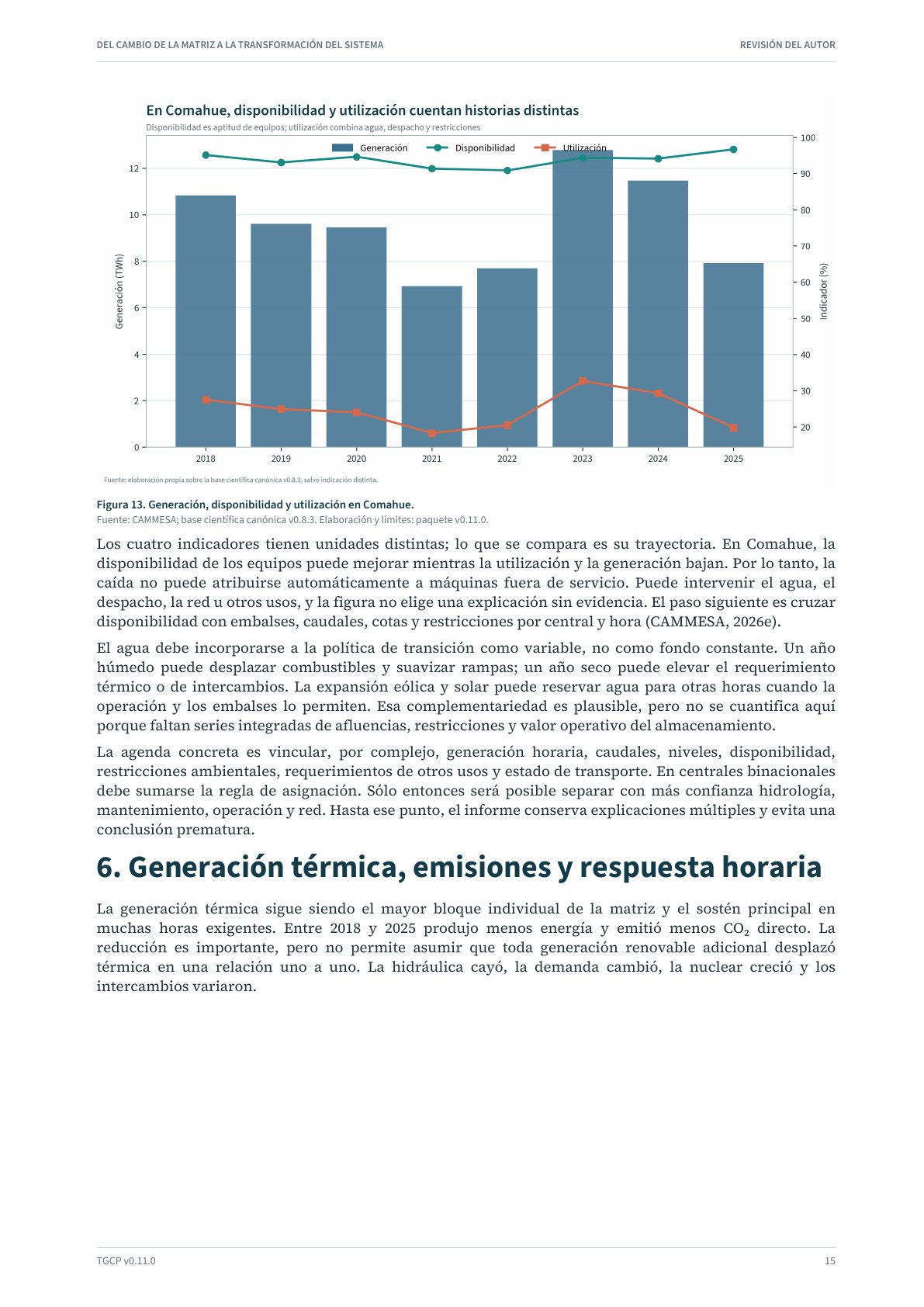 Página 16 del informe sobre el sistema eléctrico argentino