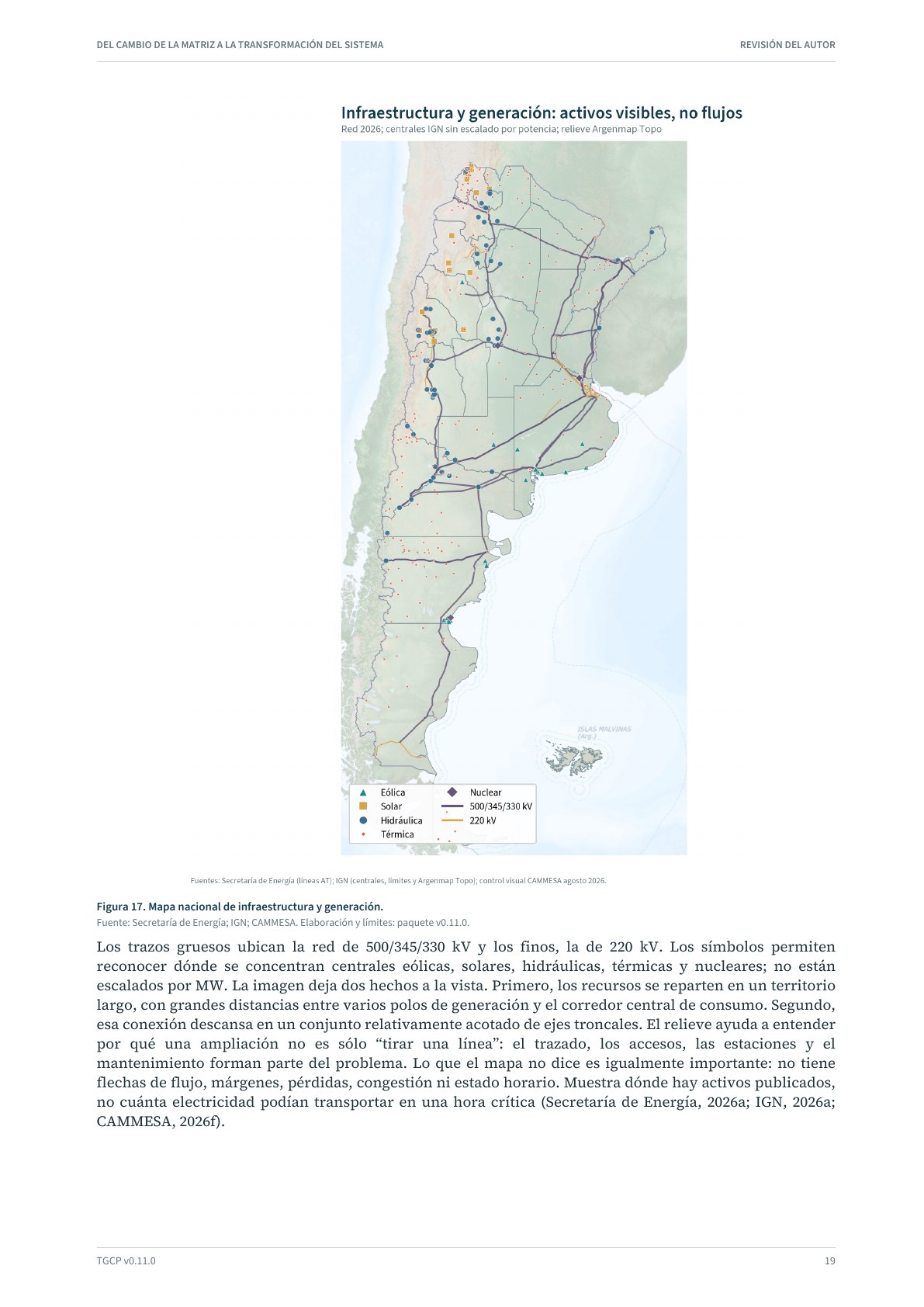 Página 20 del informe sobre el sistema eléctrico argentino
