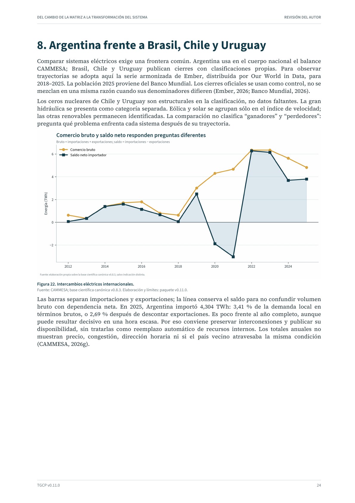 Página 25 del informe sobre el sistema eléctrico argentino