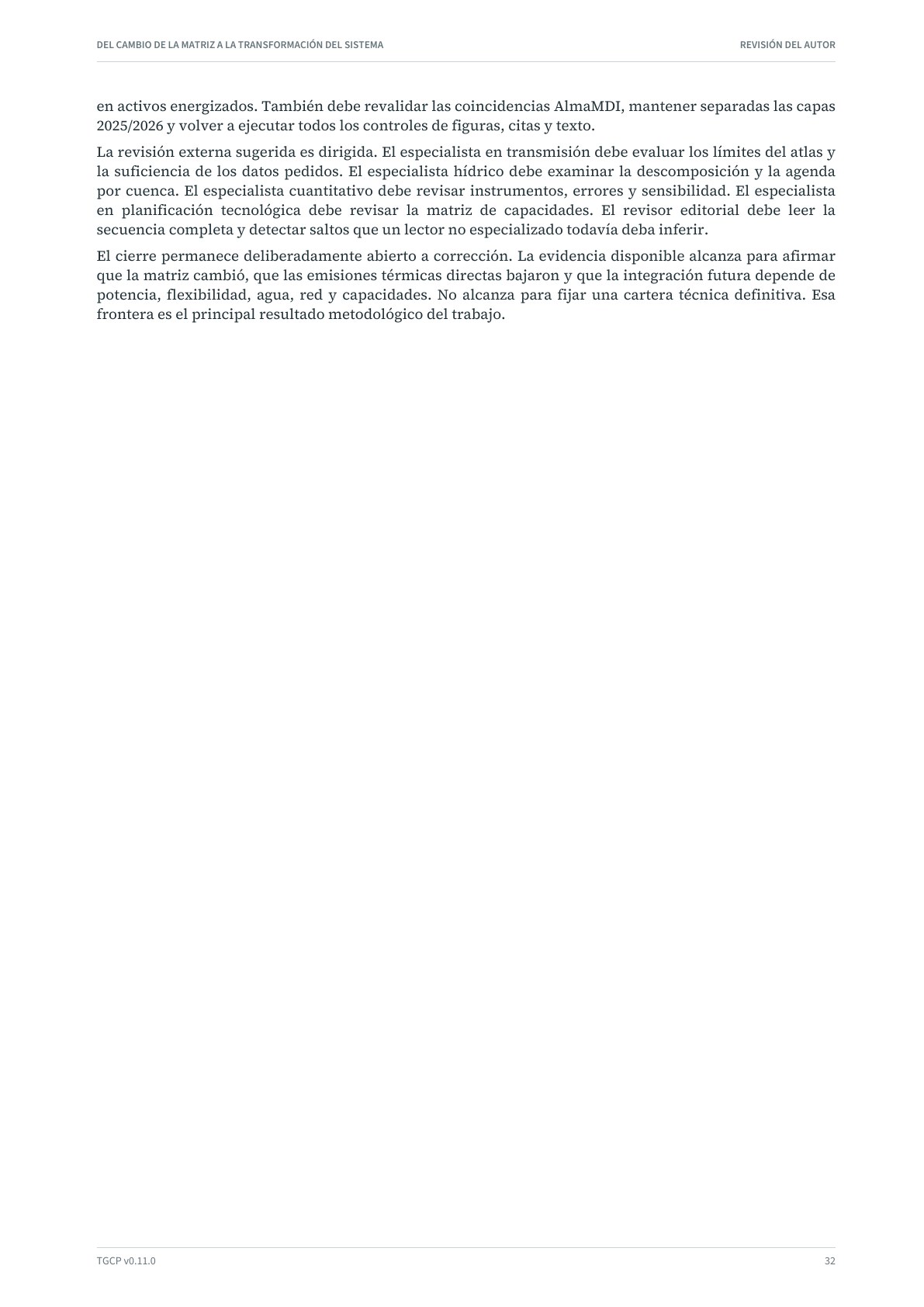 Página 33 del informe sobre el sistema eléctrico argentino